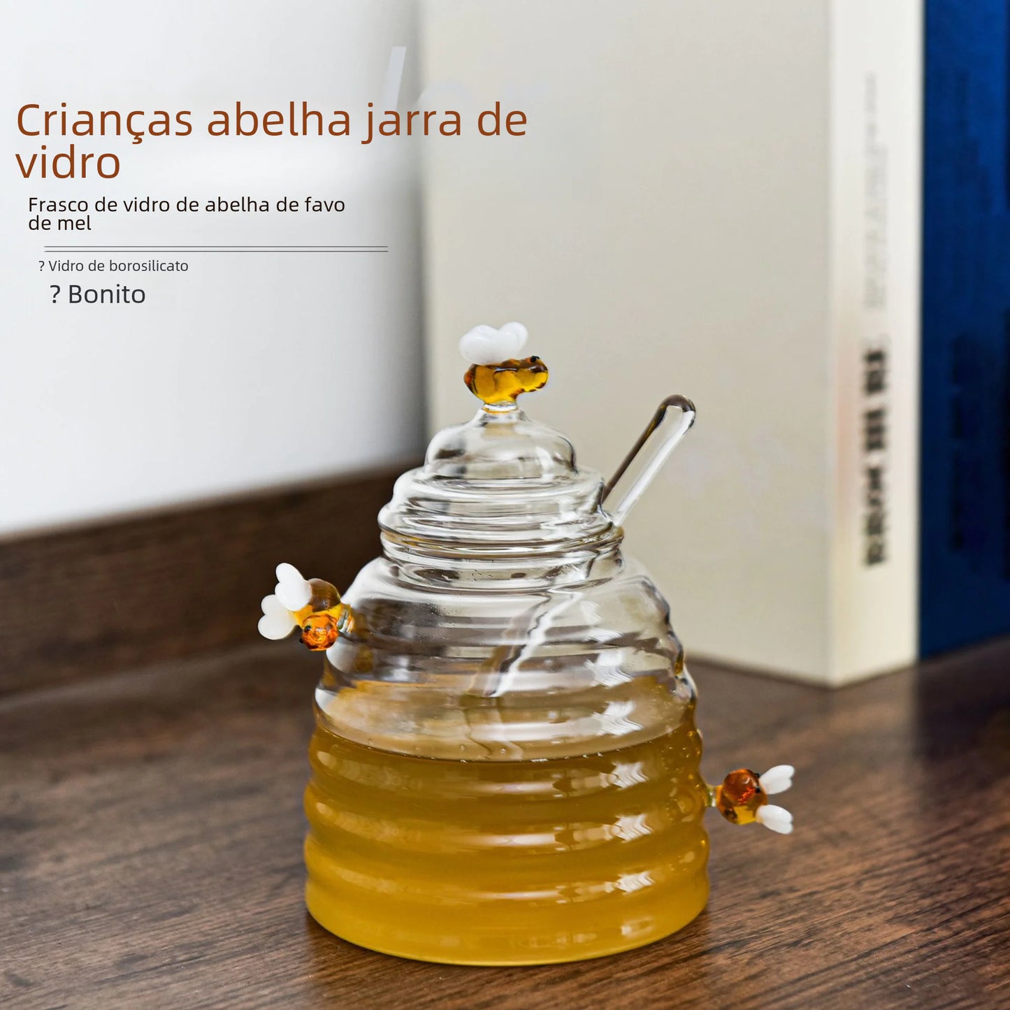 Glass Honey Jar