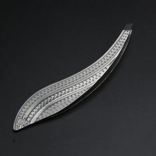 Premium Stainless Steel Eyebrow Tweezers Set with Light