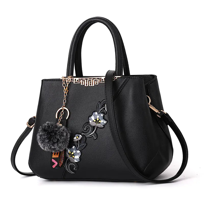 Fashionable Color-Block Women's Handbag and Shoulder Bag