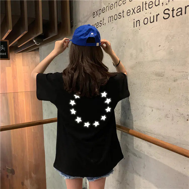 Reflective Star Print Shirt