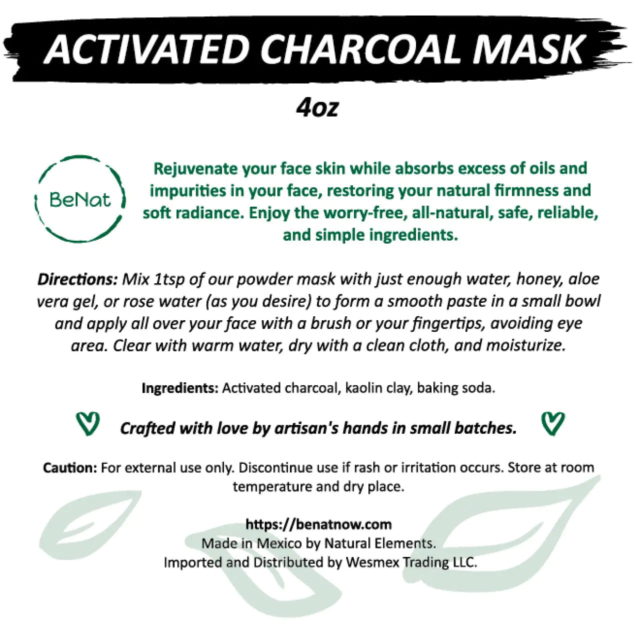 Charcoal Mask