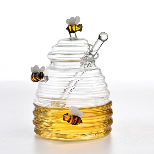 Glass Honey Jar