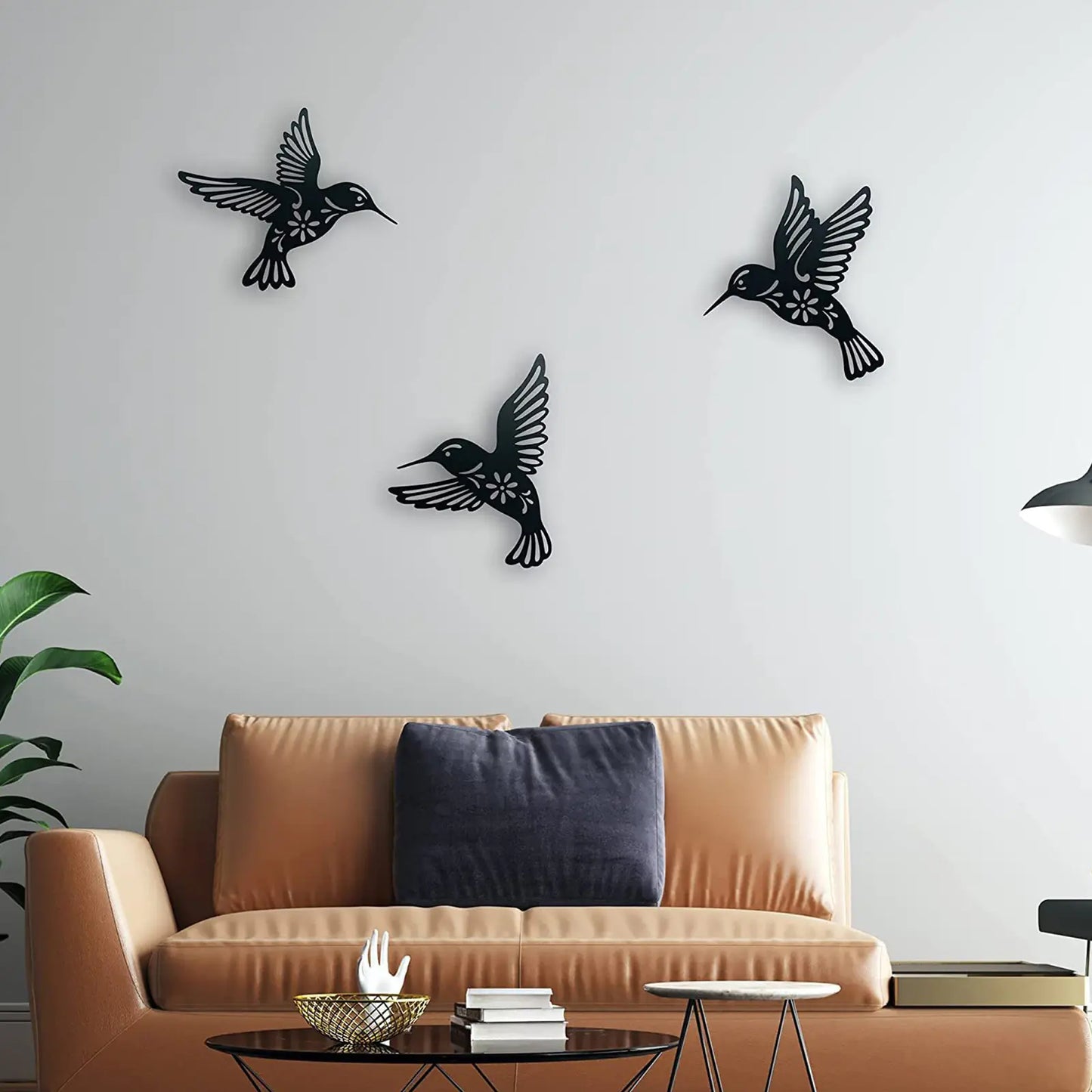 Hummingbird Wall Hanging Figurines - 3 Piece Set
