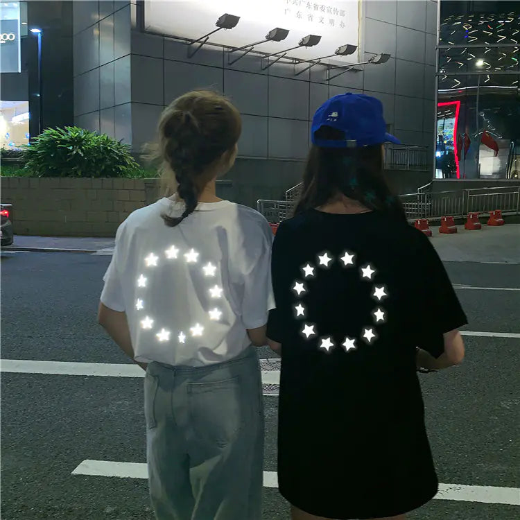 Reflective Star Print Shirt
