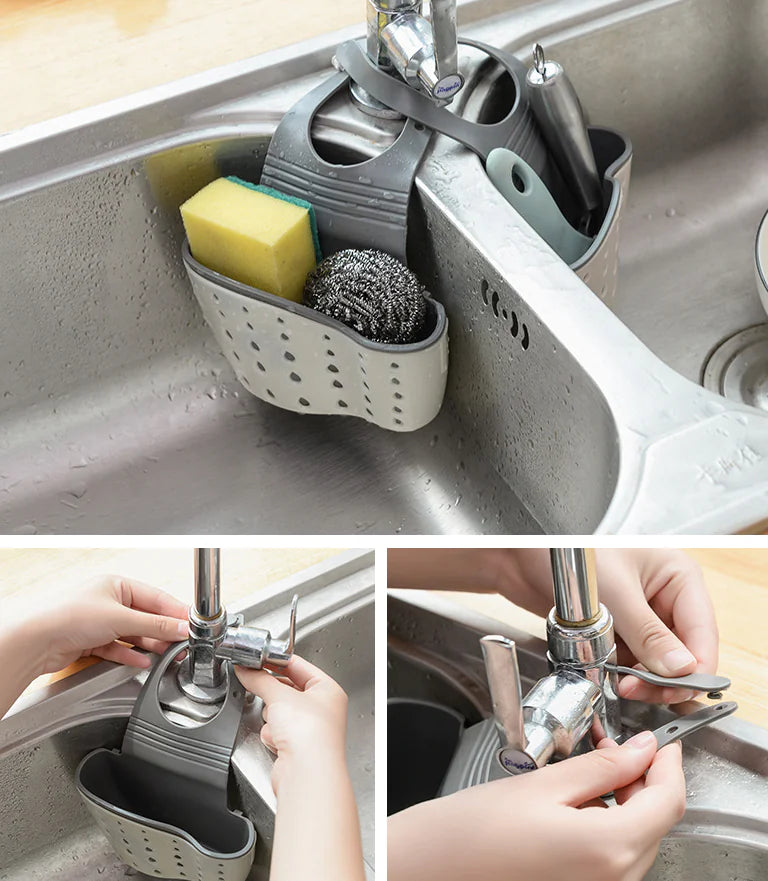 Hanging Drain Rack for Storage and Organization