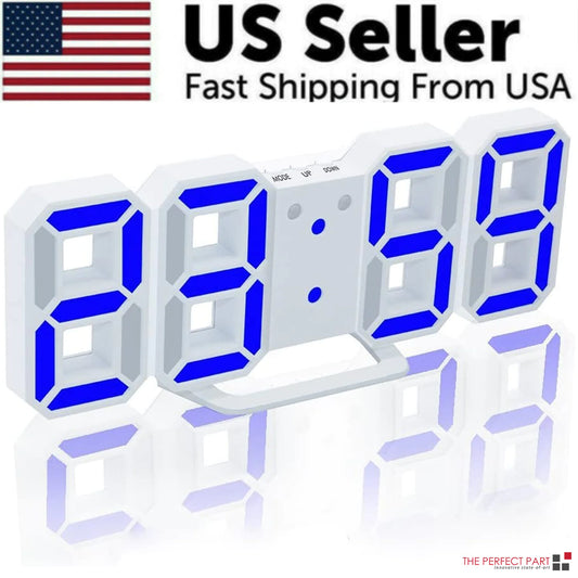 Digital 3D LED Big Wall Clock