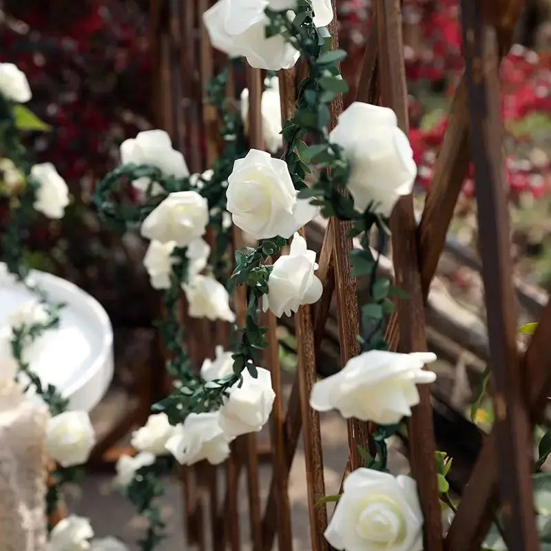 New LED Rose Rattan String Lights