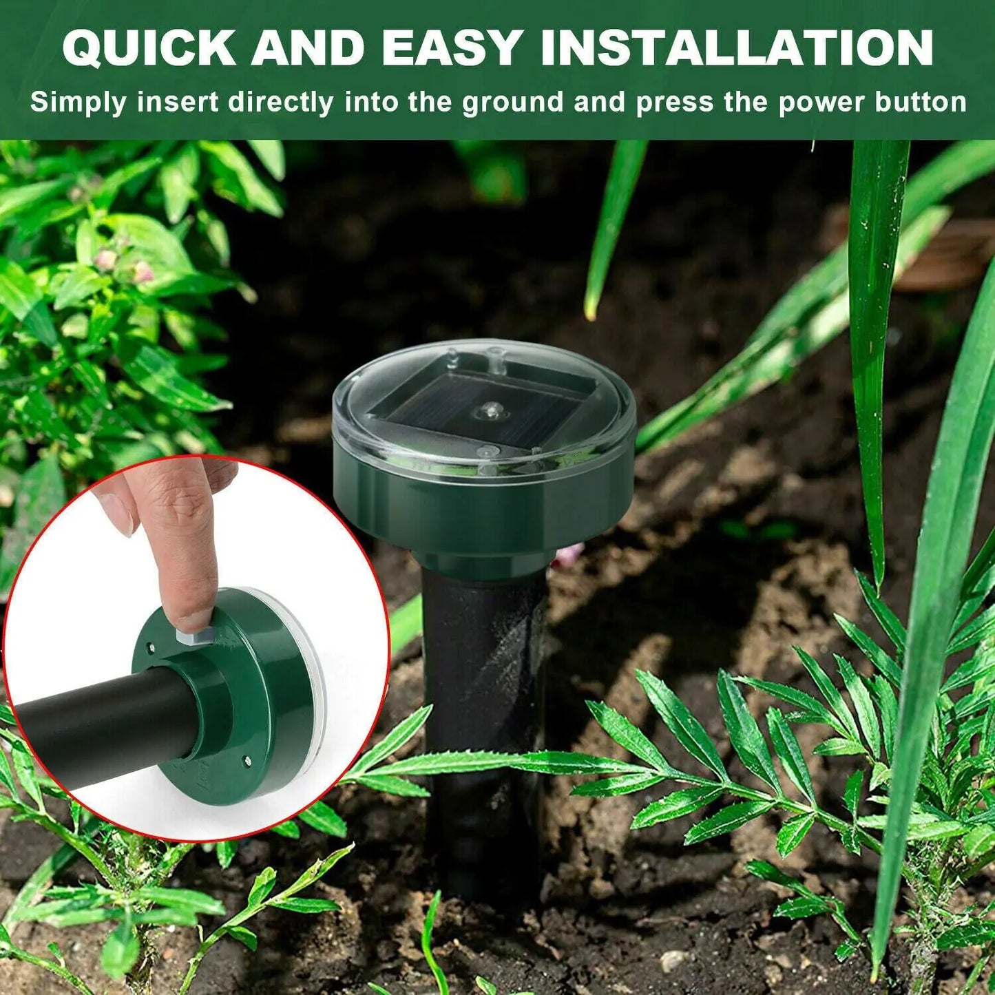 Solar Power Outdoor LED 2PK