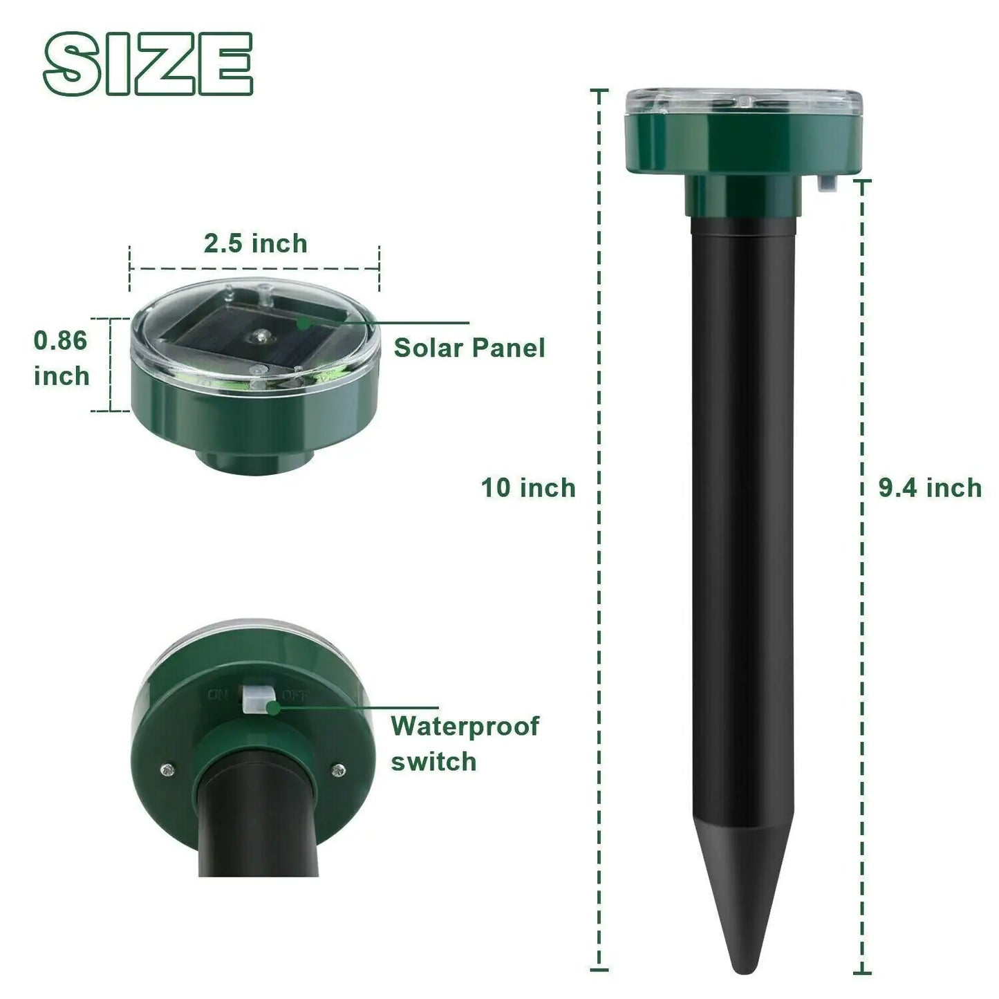 Solar Power Outdoor LED 2PK