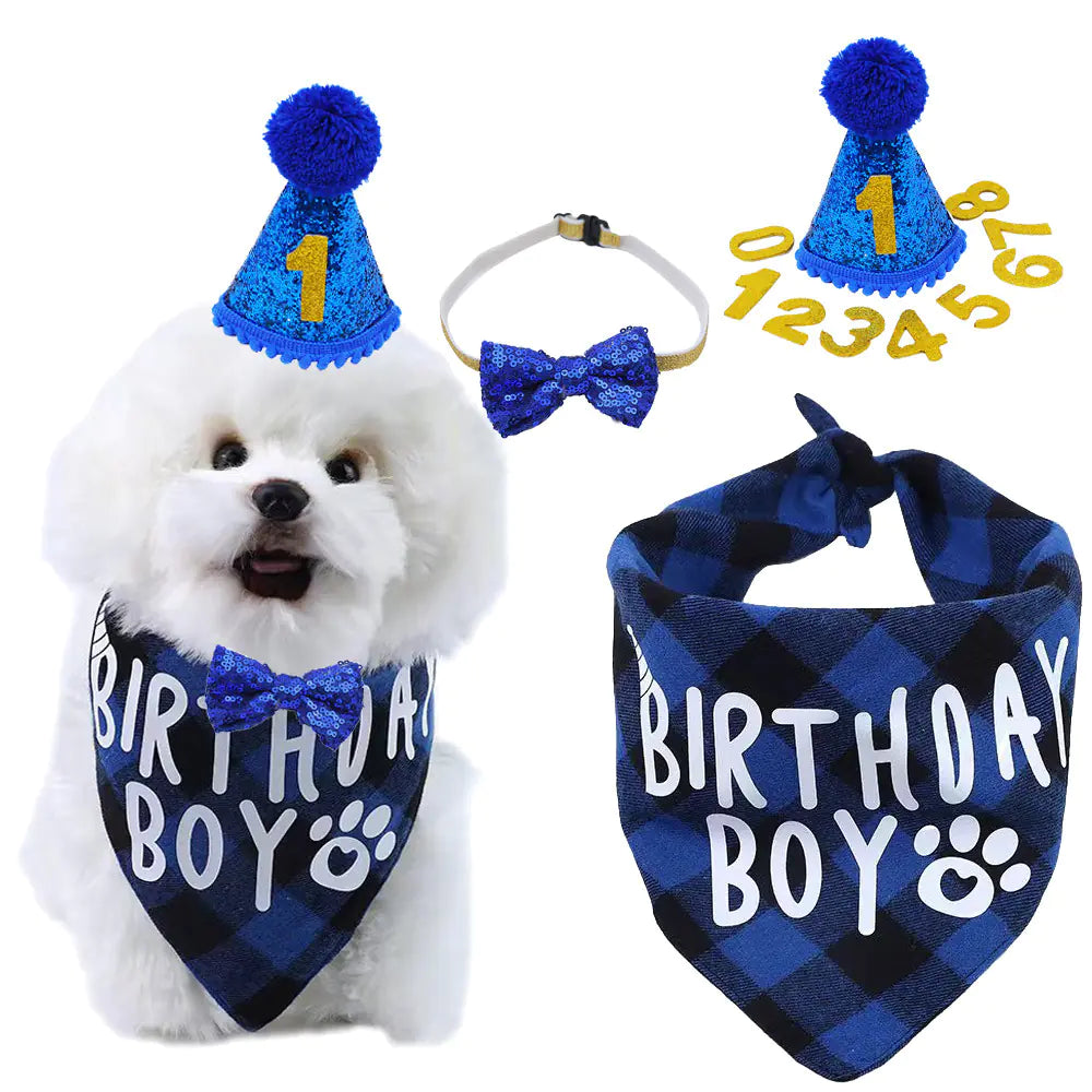 Pet Birthday Party Decoration Set for Dogs