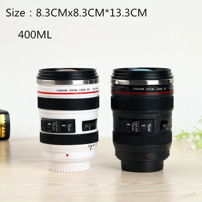 Camera Lens Stainless Steel Coffee Cup