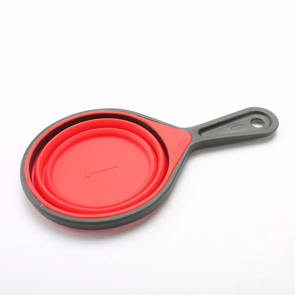 Silicone Folding Measuring Cup and Spoon Set (4 Pieces)