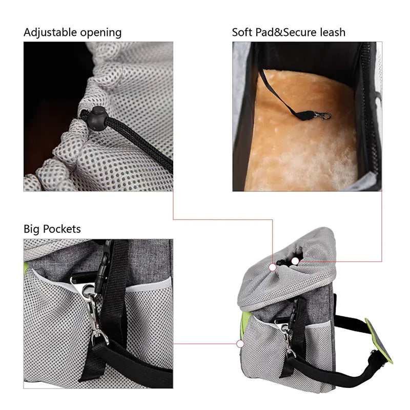 Bike Dog Basket and Pet Carrier for Bicycles