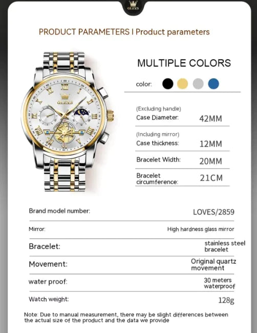 Waterproof Quartz Men's Watch