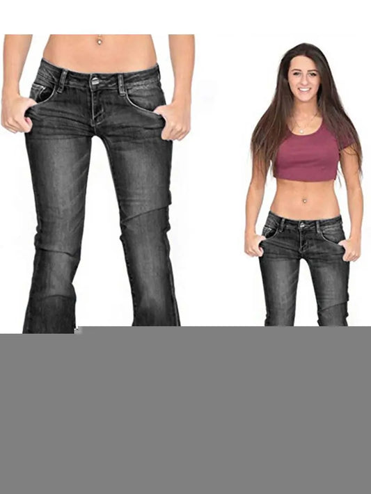 Women's  Low Rise Flared Leg Jeans