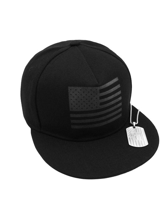 Stealth Patriot Flag Cap & Tag Set