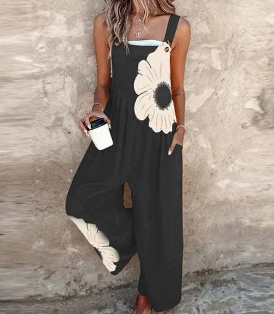 Vintage Printed Jumpsuit