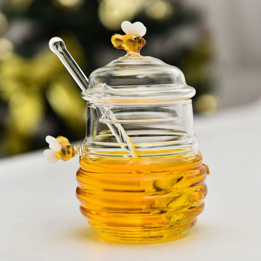 Glass Honey Jar