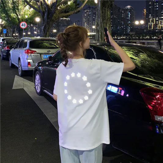 Reflective Star Print Shirt