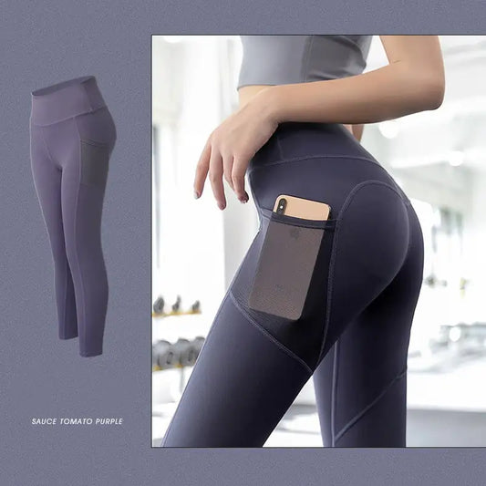 High-Waisted Elastic Hip Pants for Abdomen Support