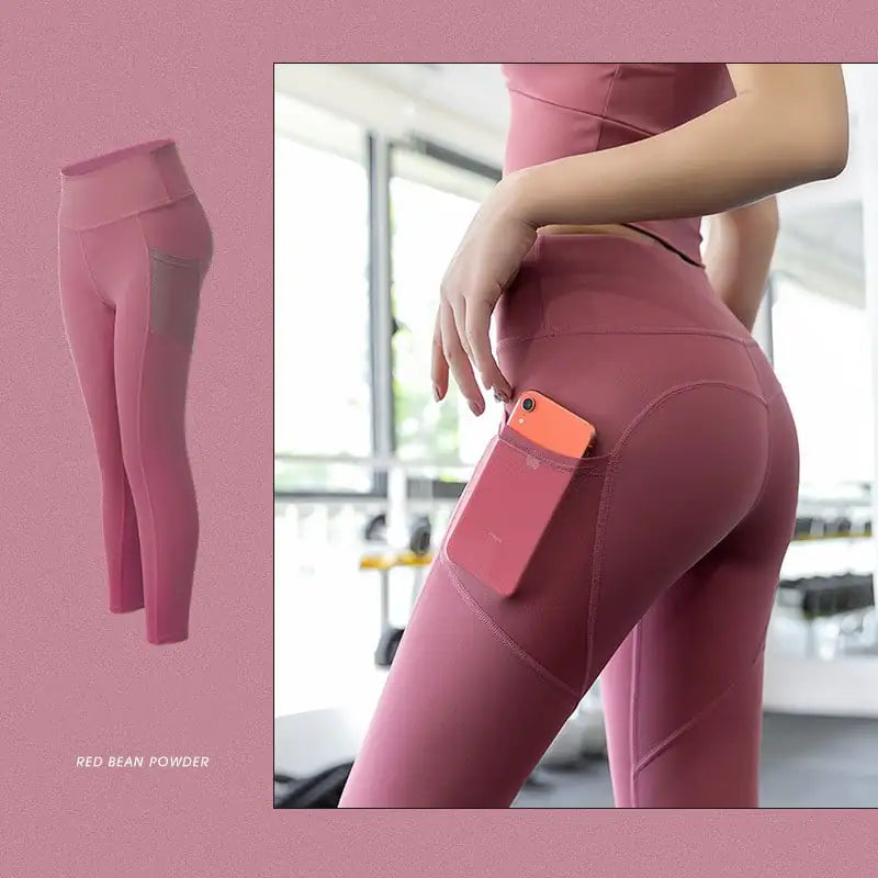 High-Waisted Elastic Hip Pants for Abdomen Support