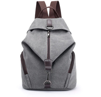 College Style Canvas Backpack and Tote Bag