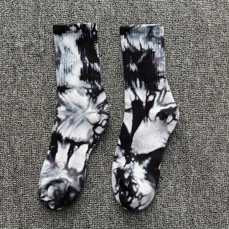 Men's Medium Tie Dye Pure Cotton Thickened Stockings