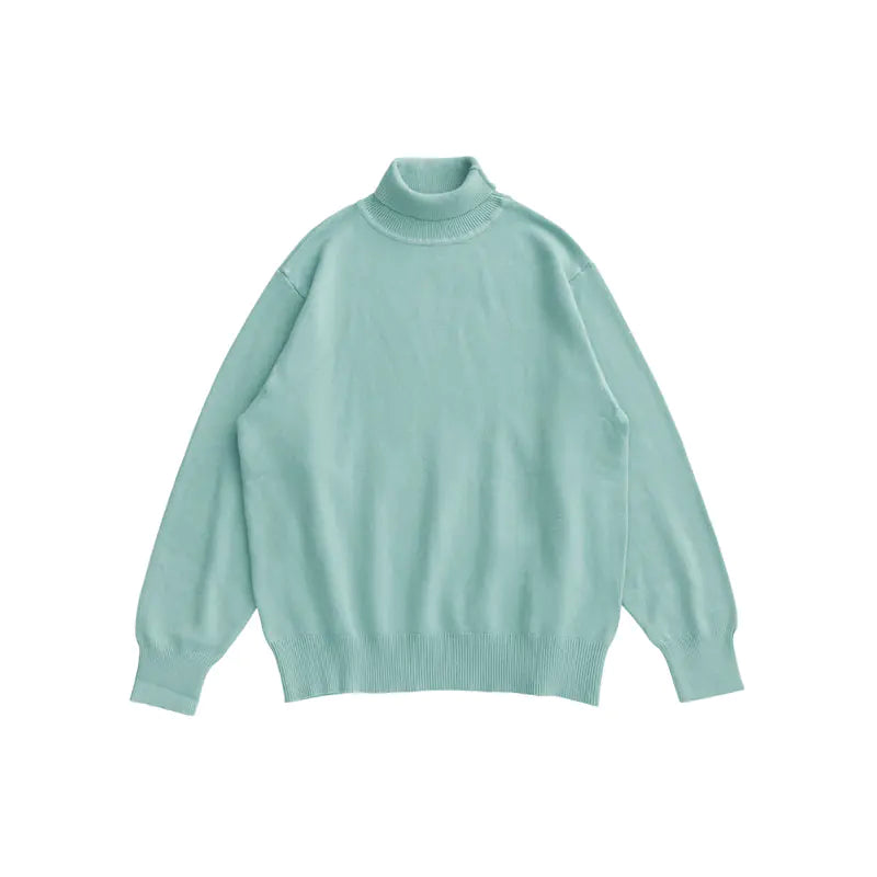 Loose Sweater with Bottoming Shirt Design