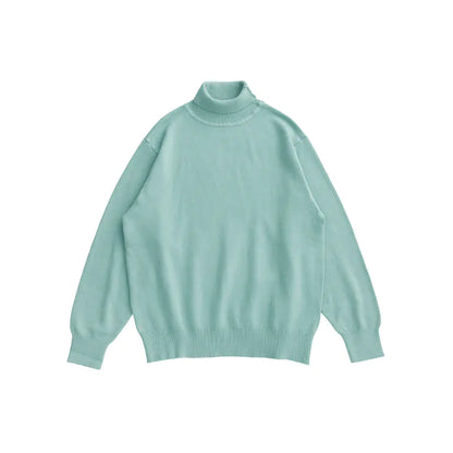 Loose Sweater with Bottoming Shirt Design