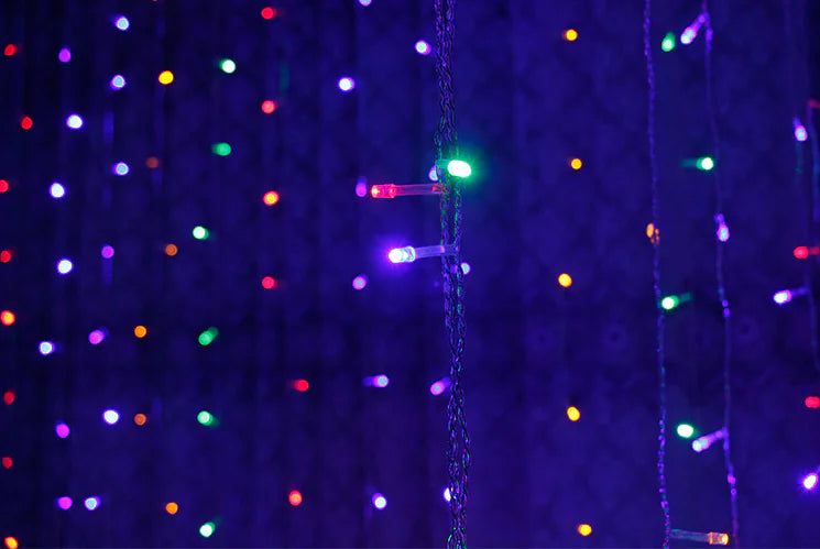LED Curtain Lights, 3x3m Decorative Lights