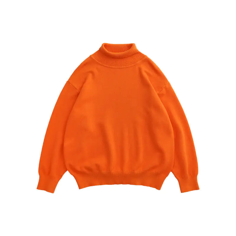 Loose Sweater with Bottoming Shirt Design