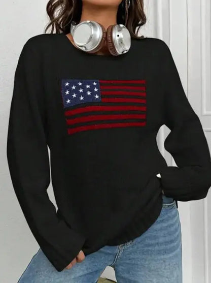 American Flag Girl Sweater