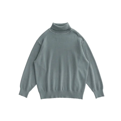 Loose Sweater with Bottoming Shirt Design