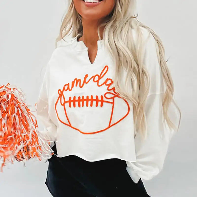 Embroidered Women's Fashion Short Sleeve Top