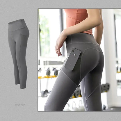 High-Waisted Elastic Hip Pants for Abdomen Support