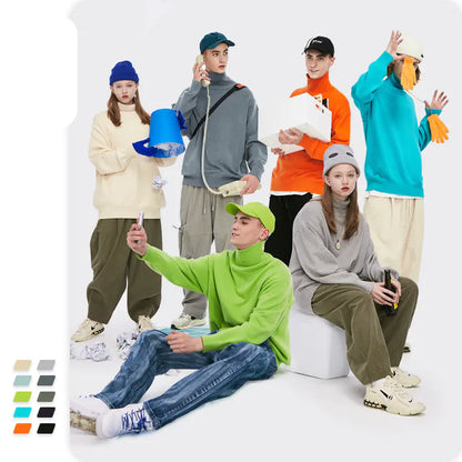 Loose Sweater with Bottoming Shirt Design