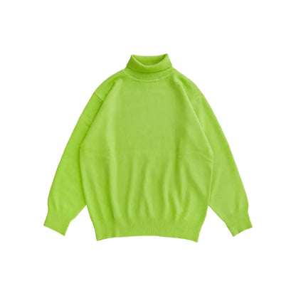 Loose Sweater with Bottoming Shirt Design
