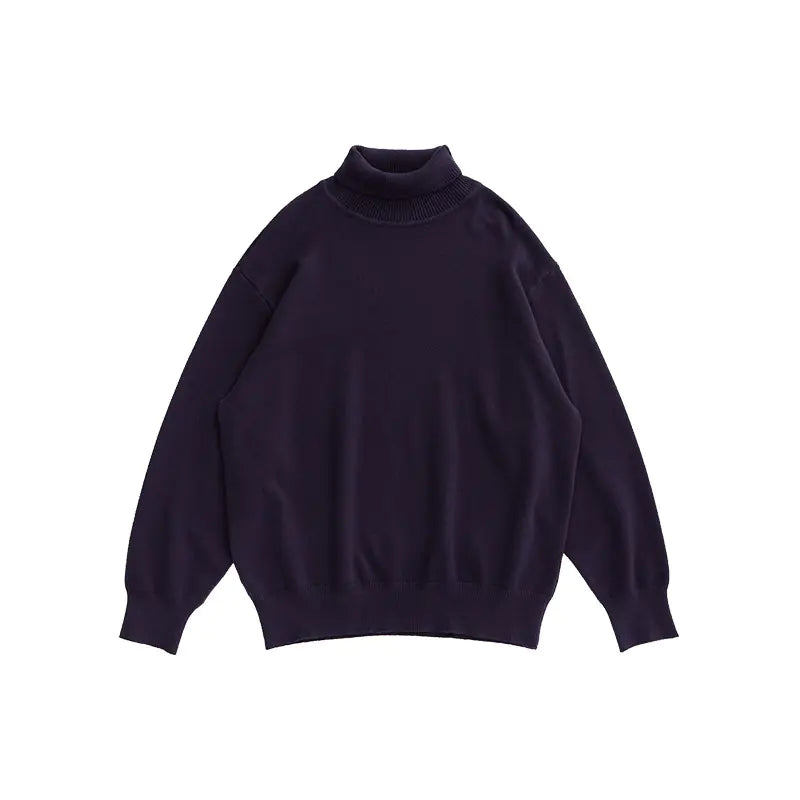 Loose Sweater with Bottoming Shirt Design