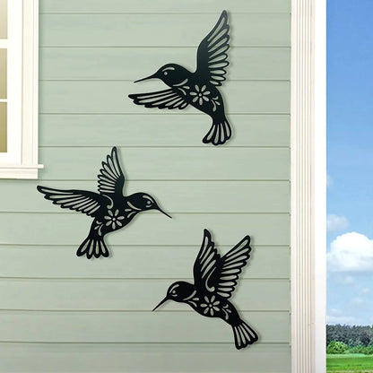 Hummingbird Wall Hanging Figurines - 3 Piece Set