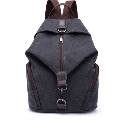 College Style Canvas Backpack and Tote Bag