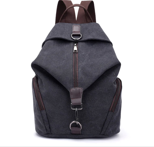 College Style Canvas Backpack and Tote Bag