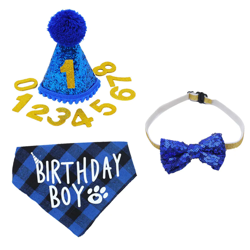 Pet Birthday Party Decoration Set for Dogs