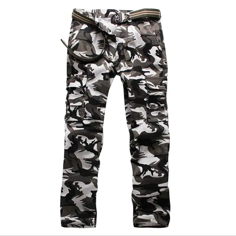 Fashionable Men's Camouflage Multi-pocket Cotton Pants