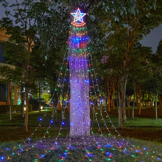 29V Waterproof LED Star Waterfall Lights for Outdoors