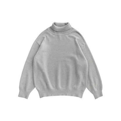 Loose Sweater with Bottoming Shirt Design