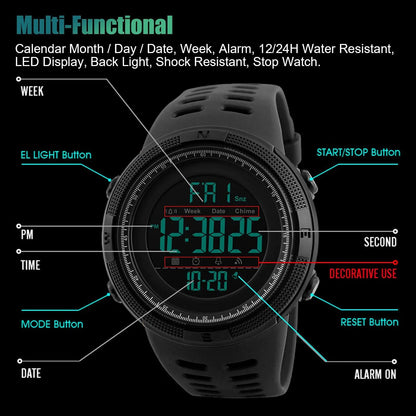 Military Sport Quartz Analog Watch