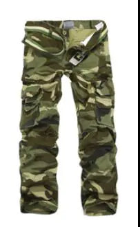 Fashionable Men's Camouflage Multi-pocket Cotton Pants