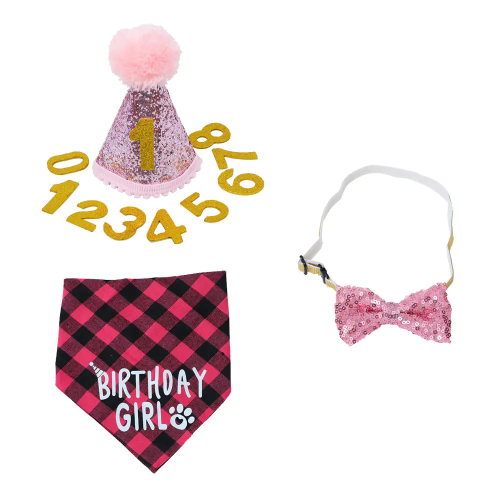 Pet Birthday Party Decoration Set for Dogs