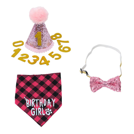 Pet Birthday Party Decoration Set for Dogs