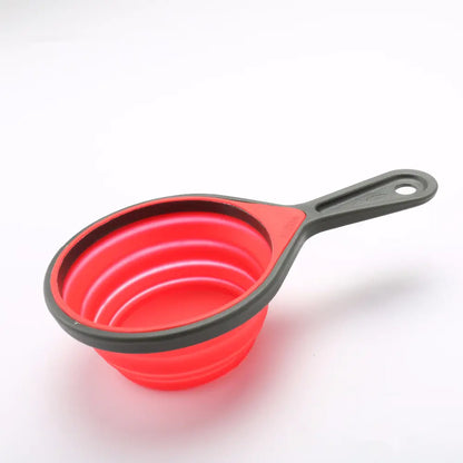 Silicone Folding Measuring Cup and Spoon Set (4 Pieces)